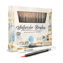 Cargar imagen en el visor de la galería, Watercolor Brush Pens Assorted Set Colored - Intriomart.com
